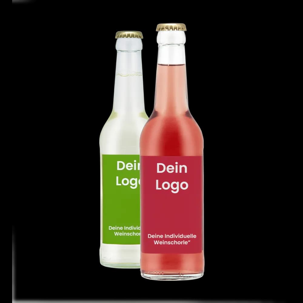 Weinschorle mit eigenem Branding